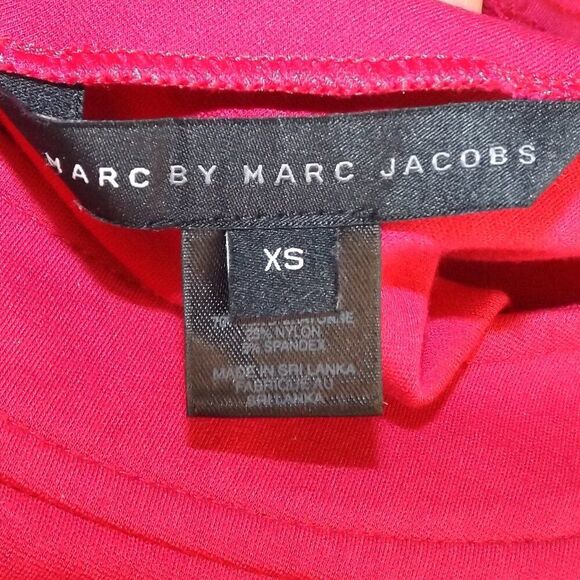 MARC MARC JACOBS Dress, XS, Berry/Magenta, Short, Cut out back, Sleeveless - Picture 13 of 15